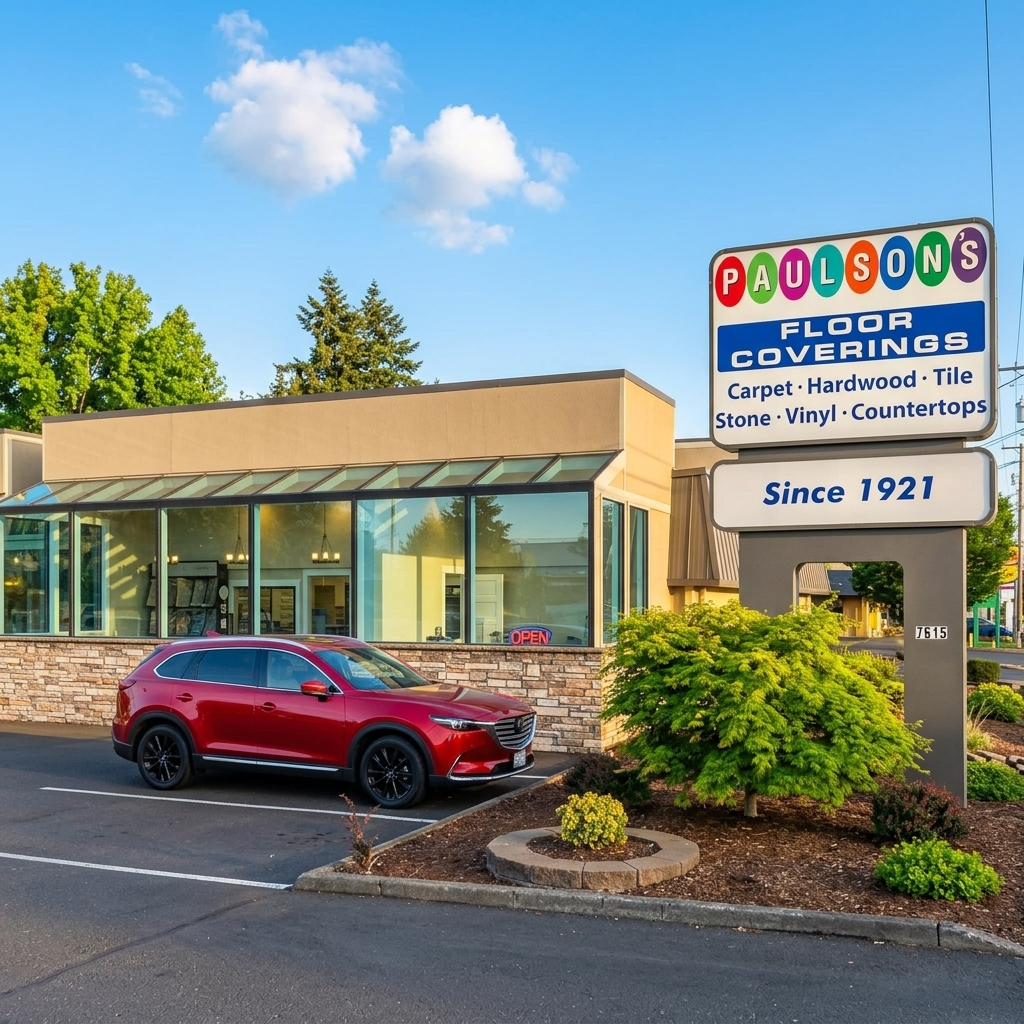 Paulson's Floor Coverings Vancouver WA Storefront